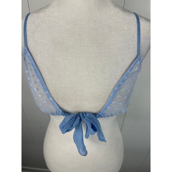 FP Intimately X Only Hearts Collab Bralette with front bow in Sky. Size L. NWT - Picture 5 of 8